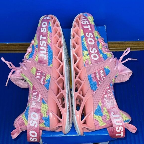 NEW Just SO SO Pink Womens EU 42/US Size 11 Athletic Mesh Blade Running Shoes - Picture 4 of 8